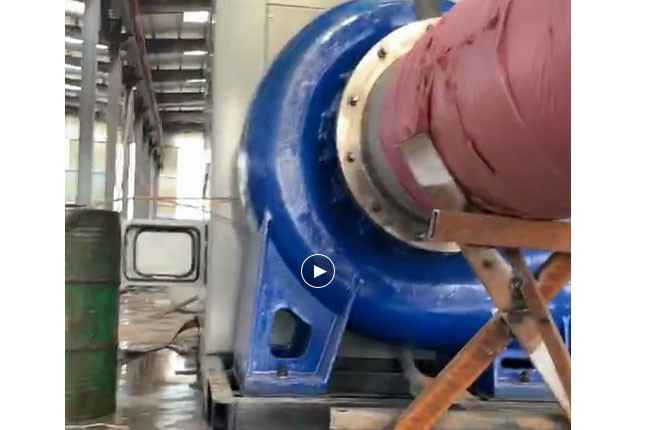 大连浩杰器材租赁有限公司流量5100立方大型柴油机混流泵机组测试中